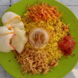 Nasi Kuning Ayam, Paru,telor