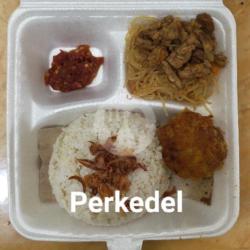 Nasi Uduk Perkedel