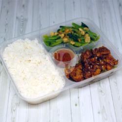 Nasi, Paikut Goreng Barbeque, Poileng Bawang Putih