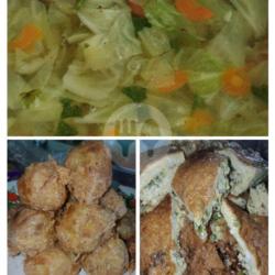 Nasi   Sayur Sop   Telor Dadar   Perkedel