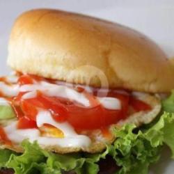 Burger Telur Ceplok/ Telur Dadar