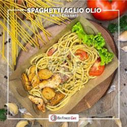 Spaghetti Aglio Olio Chicken