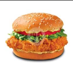 Chicken Burger Crispy Extra Telor