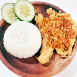 Nasi Ayam Crispy Sambal Bawang