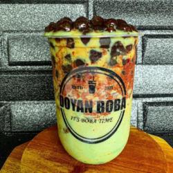 Premium Choco Avocado Boba Tea