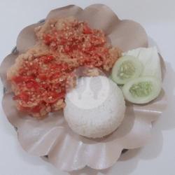 Paket Nasi Double Ayam Filet Crispy