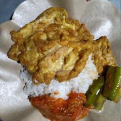 Sego Sambel Ikan Telor Dadar