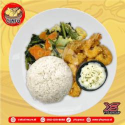 Nasi Udang Mayonaise   Capcay