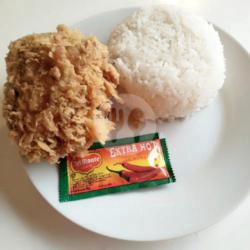 Paha Atas Dengan Nasi Dan Sambal