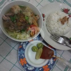 Soto Mie Daging   Nasi