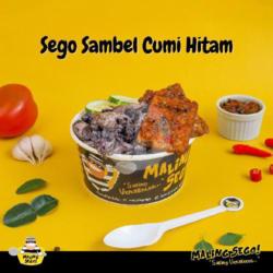 Sego Sambel Cumi Hitam