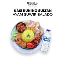 Nasi Kuning Sultan ( Ayam Suir Balado )