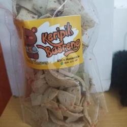 Keripik Basreng Krekes Rasa Sapi Panggang Pedas