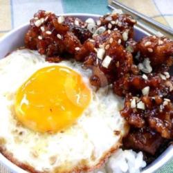 Rice Bowl Ayam Teriyaki(chicken Rice Teriyaki Sauce)