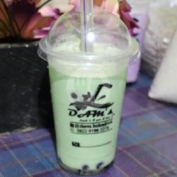 Greentea Fresh Milk With Boba