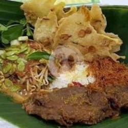 Nasi Pecel Empal Goreng