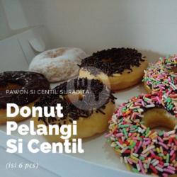 Donut Pelangi Si Centil Mix (isi 6pcs)