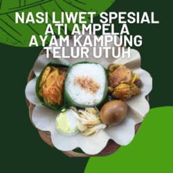 Nasi Liwet Ati Ampela Ayam Kampung Free Krupuk