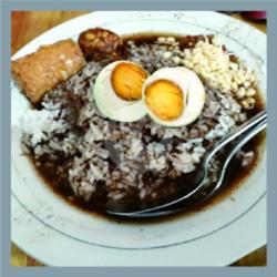 Nasi Rawon Telor Asin