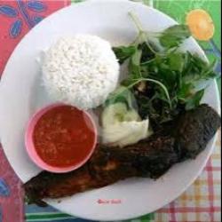 Lele Bakar Plus Nasi Putih