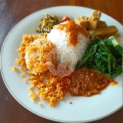 Nasi Perkedel   Sayur   Sambal