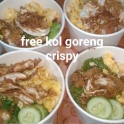 Rice Bowl Ayam Geprek Sambel Ijo Telor Orek Mentega