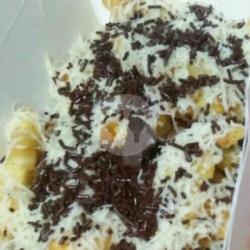 Pisang Goreng Crispy Keju Coklat