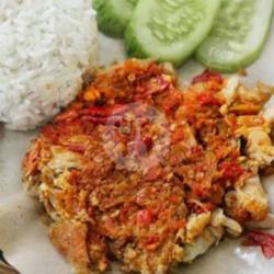 Nasi   Ayam Geprek Lalab Sambal