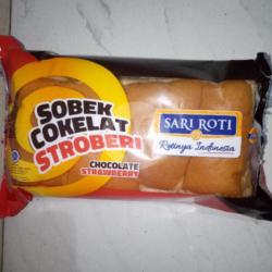 Roti Sobek Coklat Stroberi