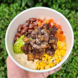 Naked Burrito Bowl - Beef Lengua (slow Cooked Beef Tongue) (white Or Brown Rice)