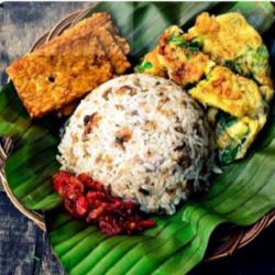 Nasi T.o Tempe Telor Dadar