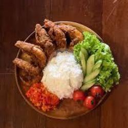 Nasi Udang Geprek