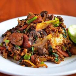 Nasi Gila Ayam,bakso,sosis