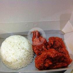 Chicken Fire Lava Bareng Nasi