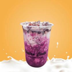 Taro Choco Lava Tanpa Topping ( Cup 18oz Puas )