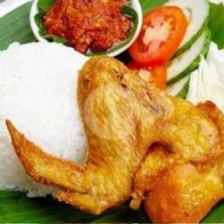 Nasi Sayap Ayam Goreng ( Digeprek)