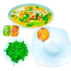 Paket Ikan Tude Woku Kuah Kuning