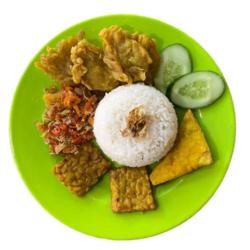 Nasi Jamur Sambal Matah Vegetarian