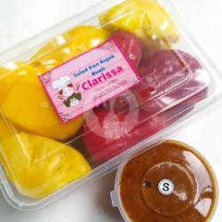 Rujak Buah Triorissa Sedang (nanas, Mangga, Jambu) Box. 650.ml