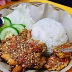 Paket Nasi Ayam Gepuk