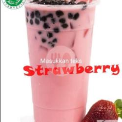 Strawberry Cheese Boba Milk