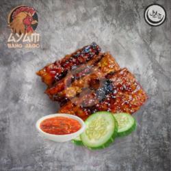 Tempe Bakar Bumbu Ungkep Sambal Terasi Pedas