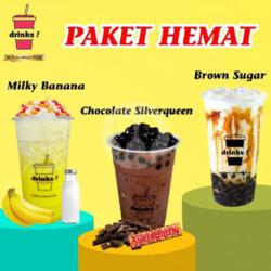 Milky Banana   Choco Silverqueen   Brown Sugar