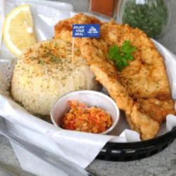 Butter Rice Fish Dory Garlic Sc