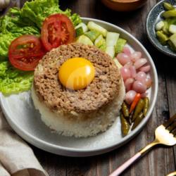 Nasi Tim Ayam   Telor Ayam Kampung