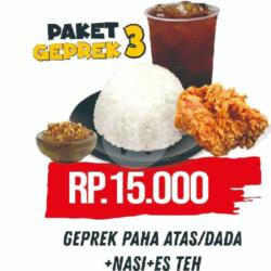 Paket Geprek Dada/paha Atas