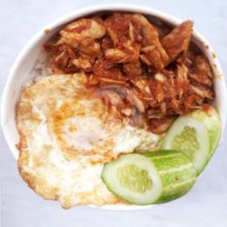 Ricebowl Ayam Suwir Pedas