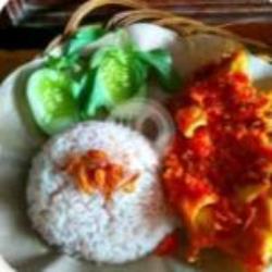 Nasi Liwet Ayam Geprek Komplit(dada)