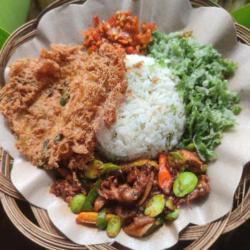 Paket Telur Dadar Barendo Sambel Cumi Pete