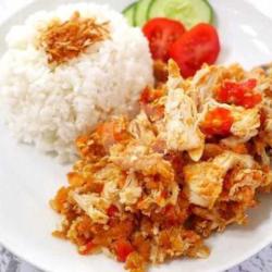 Ayam Geprek   Nasi   Tahu Tempe   Terong Goreng   Es Teh